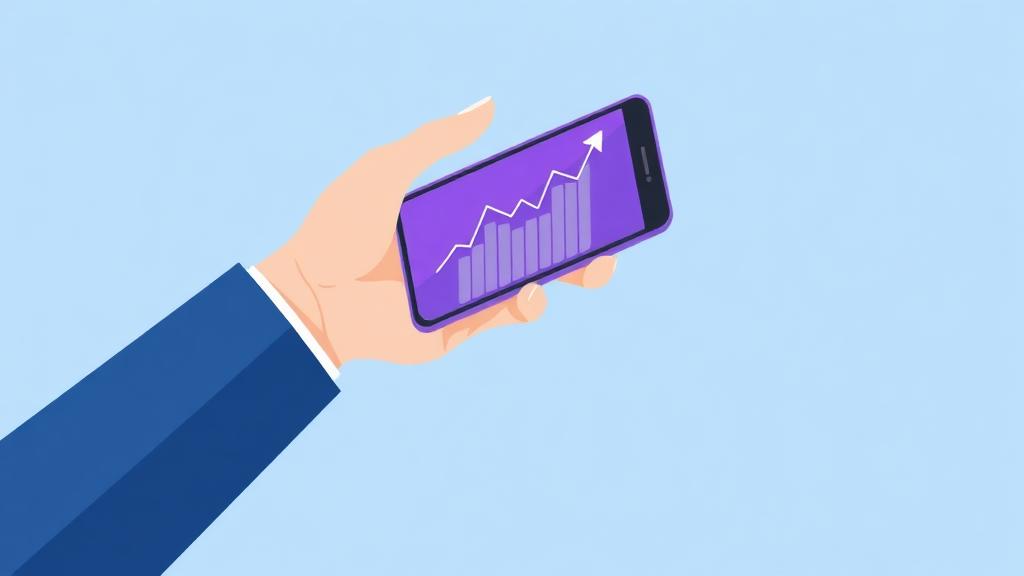 Smartphone displaying a portfolio breakdown in an investing app
